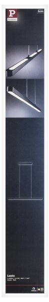 Paulmann 79693 - LED/42W Stmievateľný luster na lanku LENTO 230V čierna