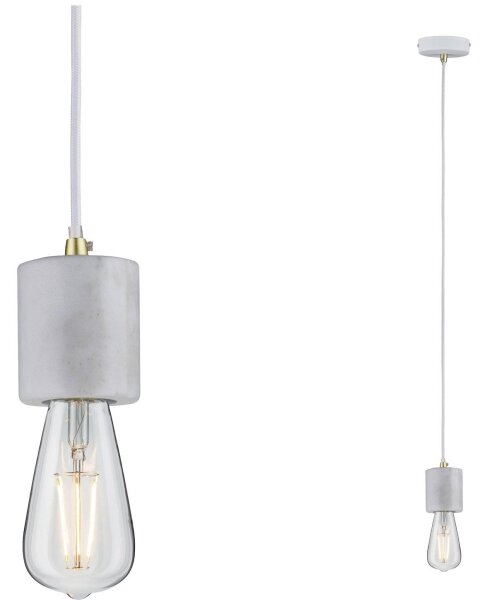 Paulmann 79750 - 1xE27/20W Luster na lanku NORDIN 230V