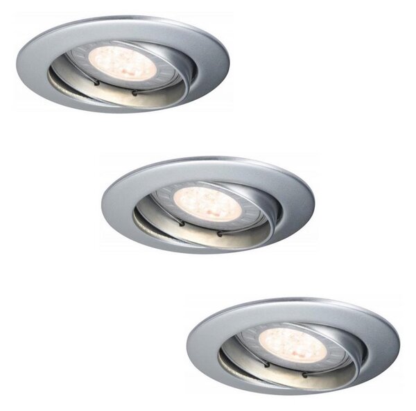 Paulmann 92516 - SADA 3x LED GU10/3,5W kúpeľňové podhľadové svietidlo 230V