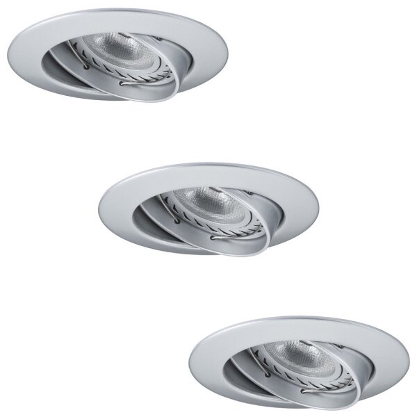 Paulmann 92516 - SADA 3x LED GU10/3,5W kúpeľňové podhľadové svietidlo 230V