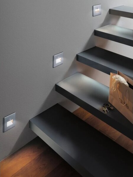 Paulmann  93134 - LED/1,2W Schodiskové svietidlo so senzorom EDGE 230V chróm