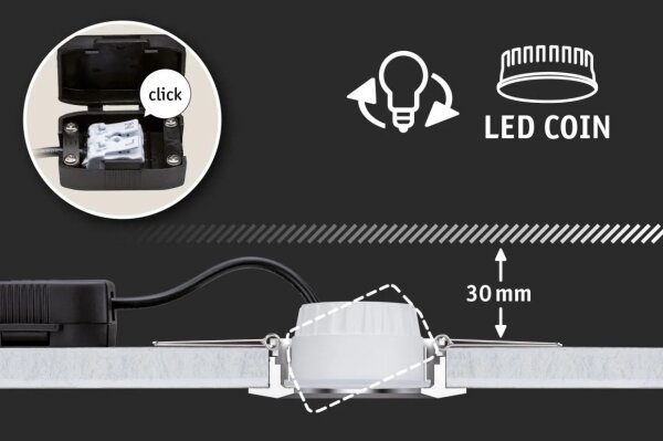 Paulmann 93379 - SADA 3xLED/6W IP44 Stmievateľné kúpeľňové svietidlo GIL 230V
