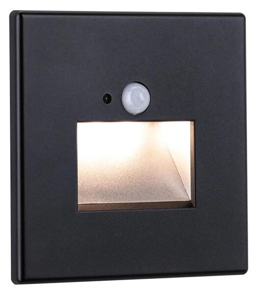 Paulmann  93135 - LED/1,2W Schodiskové svietidlo so senzorom EDGE 230V čierna