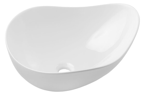 Comad Závesná skrinka Ovalia Cloud s doskou a umývadlom 80 cm dub Cremona