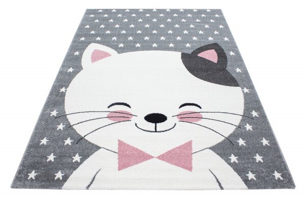 Ayyildiz , Detský kusový koberec Kids 550 pink, 80x150, šedá, detská izba