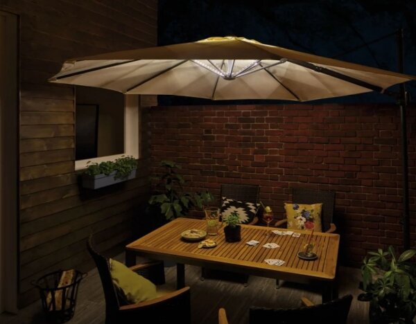 Paulmann 94208 - LED/1,8W Osvetlenie slnečníka PARASOL 5V/USB 1,6m