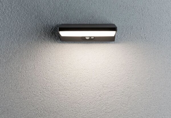 Paulmann 94333 - LED/7,4W IP44 Vonkajšie nástenné svietidlo so senzorom HOUSE 230V