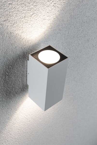 Paulmann 94330 - 2xLED/2,8W IP44 Vonkajšie nástenné svietidlo FLAME 230V biela