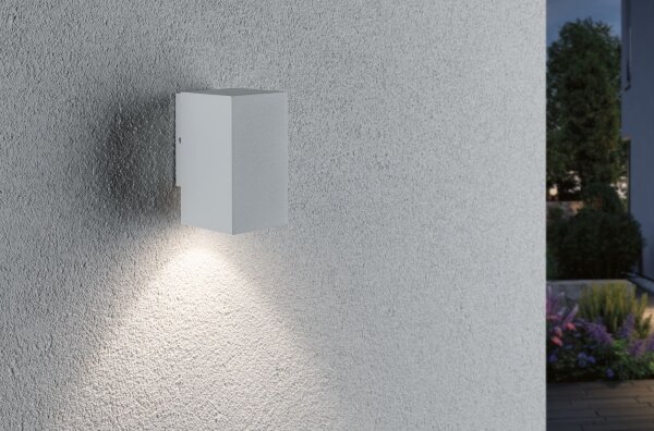 Paulmann 94329 - LED/3,8W IP44 Vonkajšie nástenné svietidlo FLAME 230V biela
