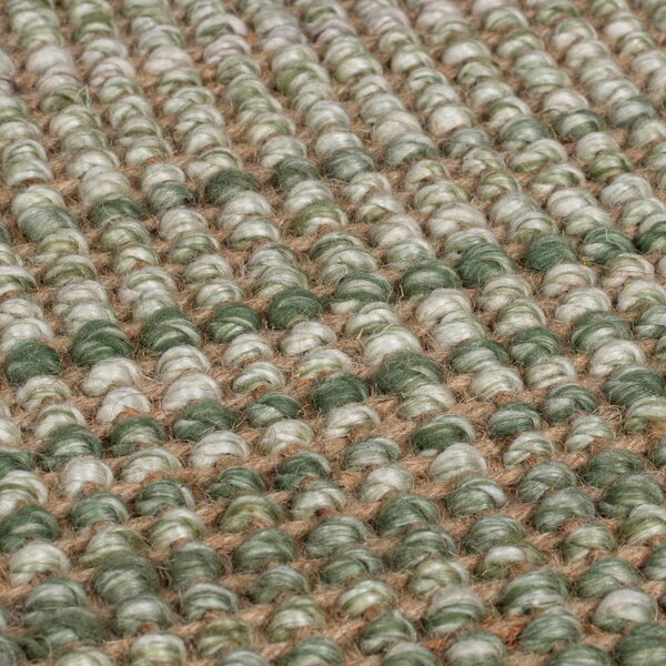 Flair Rugs , Kusový koberec Mottle Jute Ombre Green, 60x110, zelená, chodba / predsieň