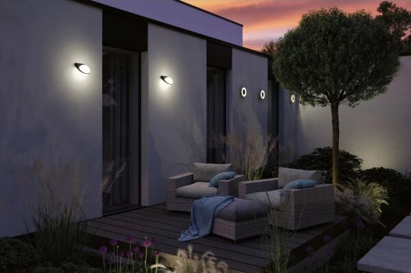 Paulmann 94409 - LED/4W IP44 Vonkajšie nástenné svietidlo CIRCEA 230V
