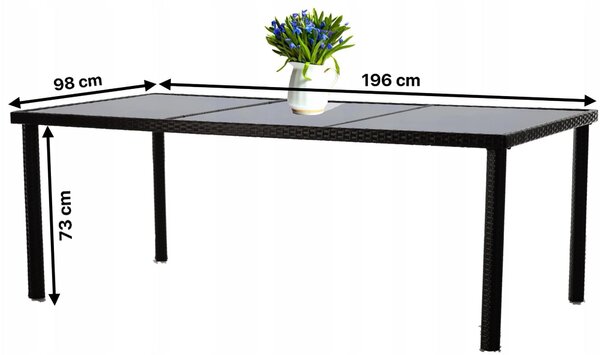 Garden Line Sada záhradného nábytku DARIN hnedá