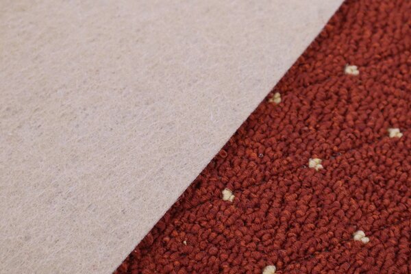 Condor Carpets , AKCIA: 70x200 cm Kusový koberec Udinese terra - neúčtujeme odrezky z role - obšitý zo všetkých strán, šíře, oranžová, filc, chodba / predsieň