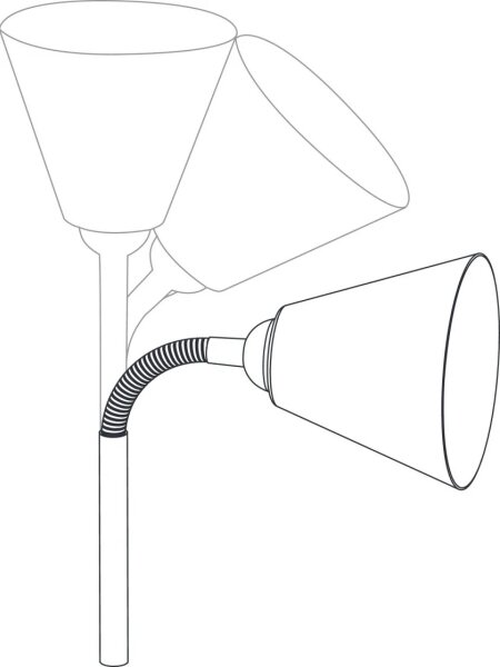 Paulmann 95427 - 1xE14/20W Nástenná lampa JUNUS do zásuvky 230V