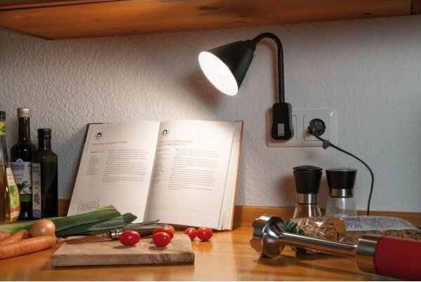 Paulmann 95427 - 1xE14/20W Nástenná lampa JUNUS do zásuvky 230V