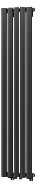 Gamma Verto, vykurovacie teleso 296x1400 mm, 505 W, čierna matná, GMA-VER-140296-BK