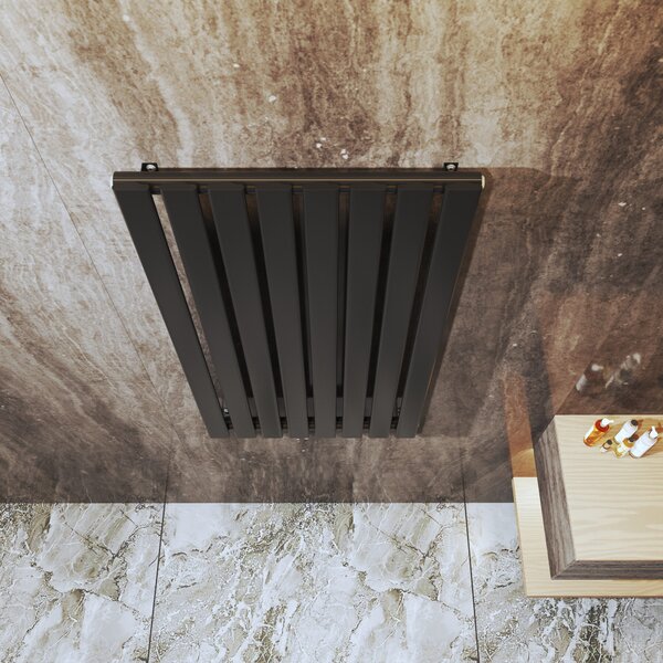 Gamma Vertical, vykurovacie teleso 600x1100 mm, 737 W, čierna matná, GMA-VERT-11060-BK