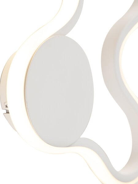 Moderné nástenné svietidlo biele vrátane LED - Plomp