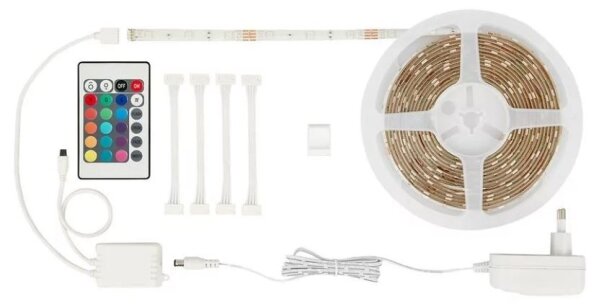 Brilo - LED RGBW Stmievateľný pásik 6,5m LED/22W/230V + DO