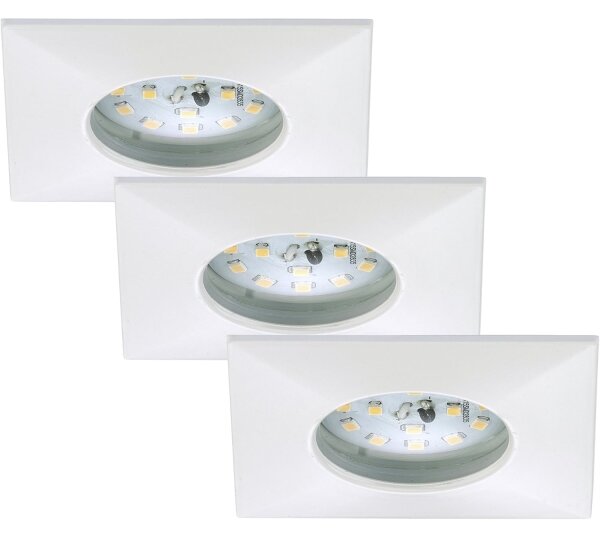 Briloner 7205-036 - SADA 3x LED Podhľadové svietidlo ATTACH LED/5W/230V IP44 biela