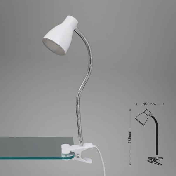 Briloner 2615-016P - LED Lampa s klipom GRIP LED/2,5W/230V biela