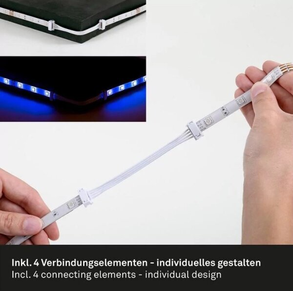 Brilo - LED RGBW Stmievateľný pásik 6,5m LED/22W/230V + DO