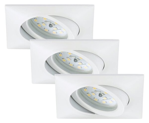 Briloner 7210-036 - SADA 3x LED Podhľadové svietidlo ATTACH LED/5W/230V IP23 biela