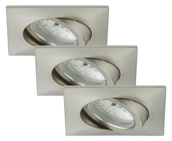 Briloner 7210-032 -SADA 3x LED Podhľadové svietidlo ATTACH LED/5W/230V IP23 chróm