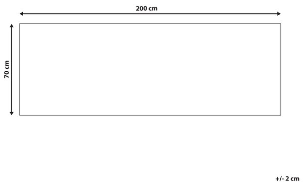 Koberec viacfarebný polyester 70 x 200 cm s orientálnym vzorom behúň moderná kuchyňa chodba