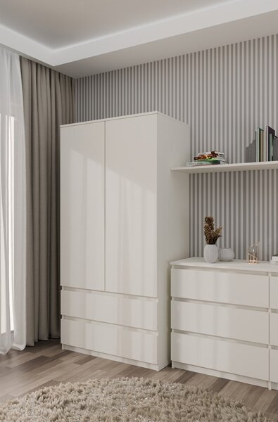 TP Living Šatníková skriňa MALWA I 90 cm kašmír