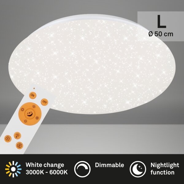 Brilo - LED Stmievateľné stropné svietidlo STARRY SKY LED/40W/230V 3000-6000K + DO