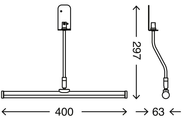 Briloner 2058-018 - LED Kúpeľňové osvetlenie zrkadla SPLASH LED/5,5W/230V IP23