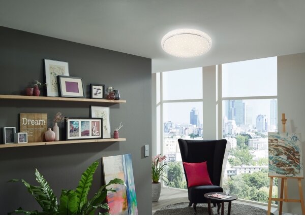 Brilo - LED Stmievateľné stropné svietidlo STARRY SKY LED/18W/230V 3000-6500K + DO