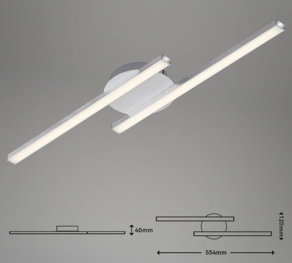 Briloner 3257-029 - LED Prisadený luster GO 2xLED/6W/230V