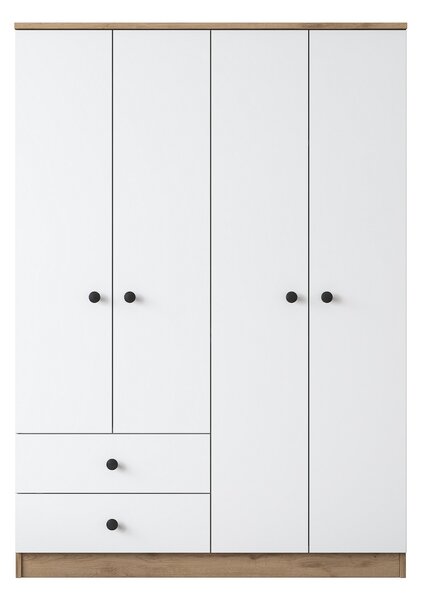 Kalune Design Šatníková skriňa BA 108 120 cm orech/biela