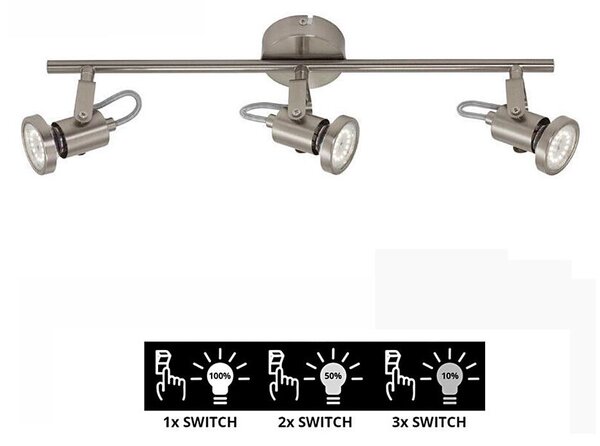 Briloner 2712-032 - LED Stmievateľné bodové svietidlo SEMPLICE 3xGU10/5W/230V