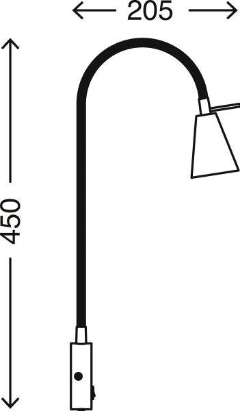 Briloner 2082-012 - LED nástenné svietidlo COMFORT LIGHT 1xGU10/5W/230V matný chróm