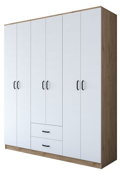 Kalune Design Šatníková skriňa BA 113 180 cm orech/biela