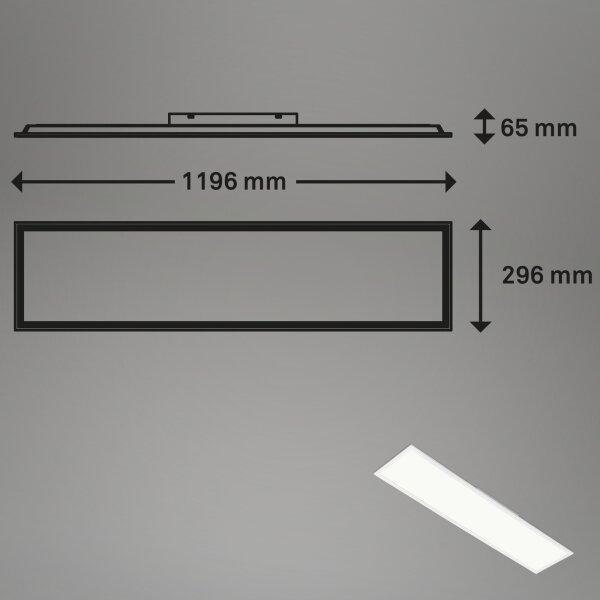 Brilo - LED RGBW Stmievateľné stropné svietidlo SLIM LED/40W/230V + DO