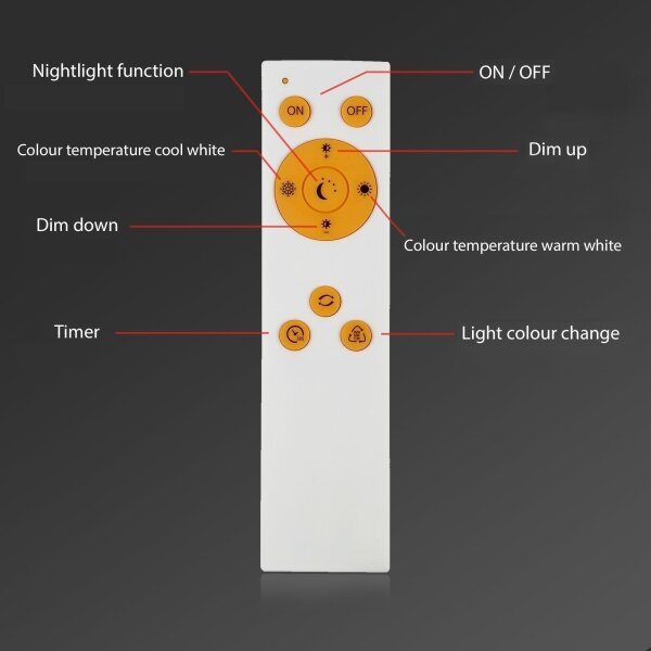 Brilo - LED Stmievateľné stropné svietidlo SLIM LED/24W/230V 100x25 cm + DO