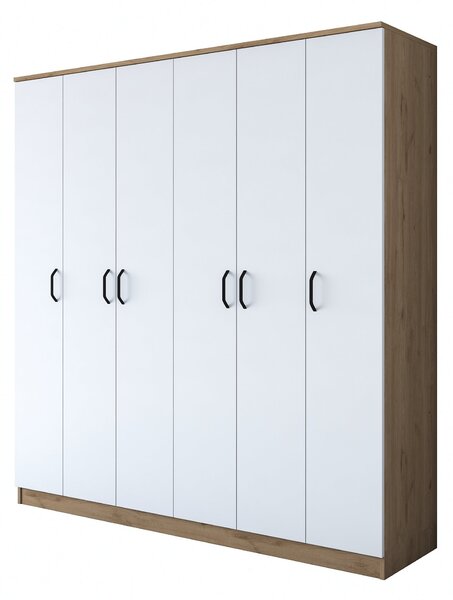 Kalune Design Šatníková skriňa BA 114 180 cm orech/biela