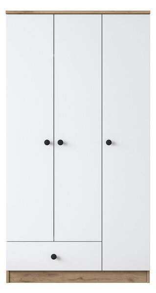 Kalune Design Šatníková skriňa BA 117 90 cm orech/biela