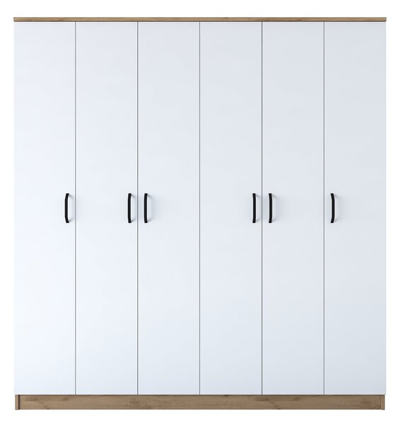 Kalune Design Šatníková skriňa BA 114 180 cm orech/biela