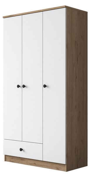 Kalune Design Šatníková skriňa BA 117 90 cm orech/biela