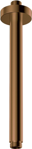 Deante Cascada, stropné sprchové rameno okrúhle 250 mm, kartáčovaná bronzová, NAC_C42K
