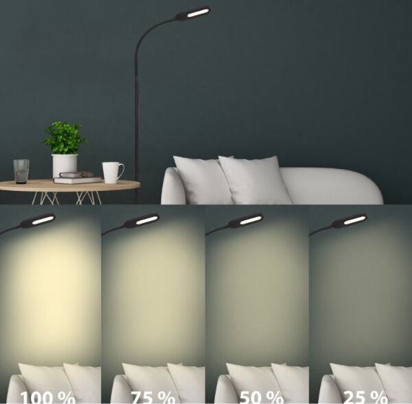 Briloner 1297-015 - LED Stmievateľná flexibilná stojacia lampa LED/6,6W/230V
