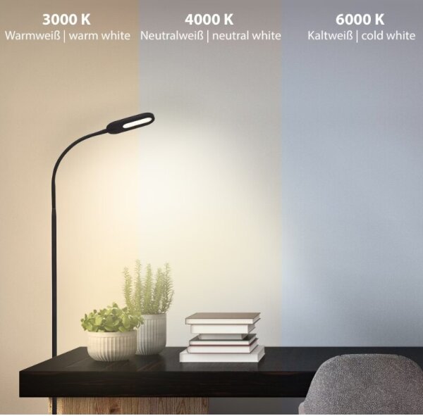 Briloner 1297-015 - LED Stmievateľná flexibilná stojacia lampa LED/6,6W/230V