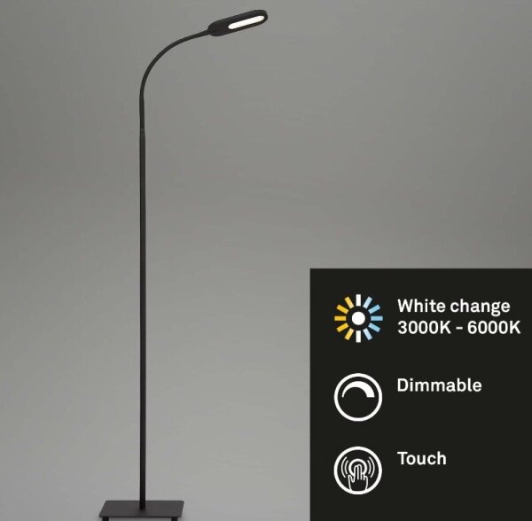 Briloner 1297-015 - LED Stmievateľná flexibilná stojacia lampa LED/6,6W/230V