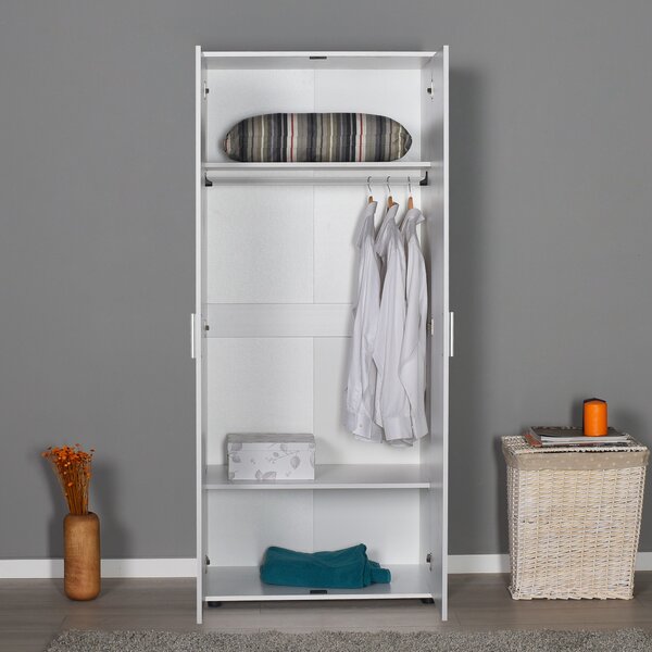 Kalune Design Šatníková skriňa Gorde 80 cm biela
