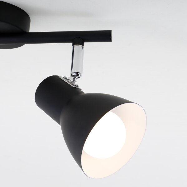 Briloner 10698891 - Bodové svietidlo 2xE14/25W/230V čierna